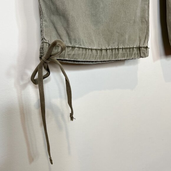 Vintage EXPRESS Womens Capri Green Cropped Pants Size 0 - Picture 6 of 8